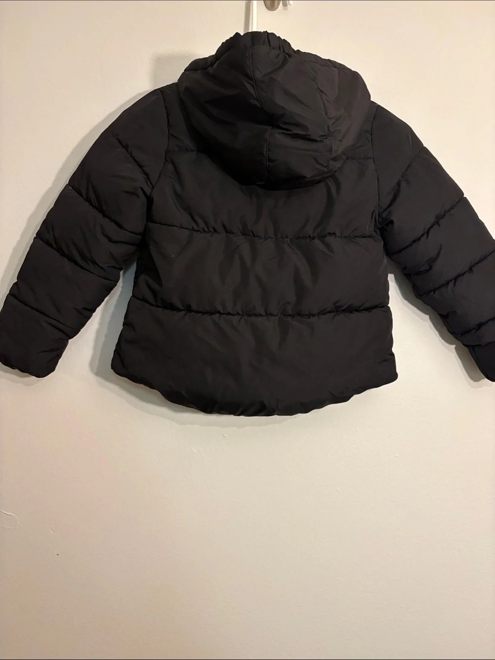 Swiss tech Kids Black Hooded Puffer Jacket